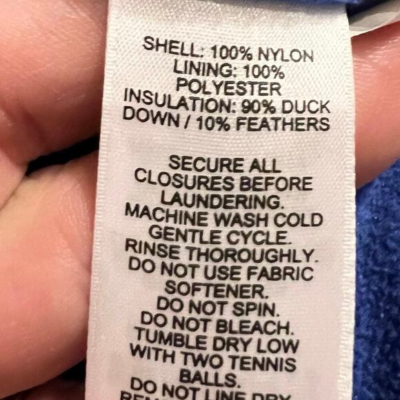 Vineyard Vines Vest Youth Kids Size Lg 16 Blue Performance Down Puffer Full Zip - Picture 3 of 4
